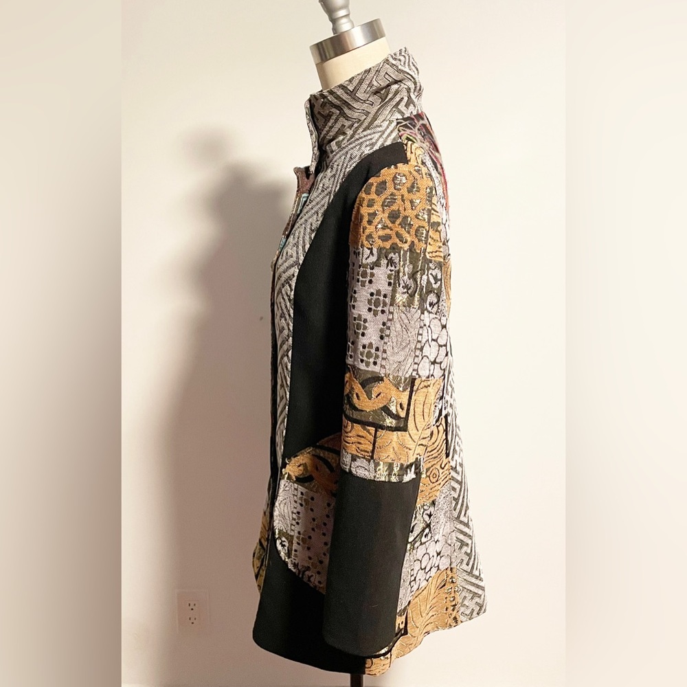 Patchwork, Embroidered Jacket, Embellished Coat, … - image 4